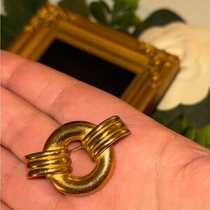 Vintage French Horsebit Style Brooch